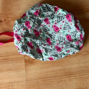 Floral Scrub Cap